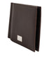 Dolce & Gabbana Brown Leather DG Logo Engrave Bifold Card Holder Wallet